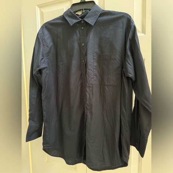 Everlane Silky Cotton Oversized Shirt - Picture 3 of 4